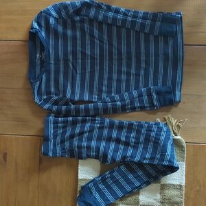 Blue Striped Snug Fit PJs